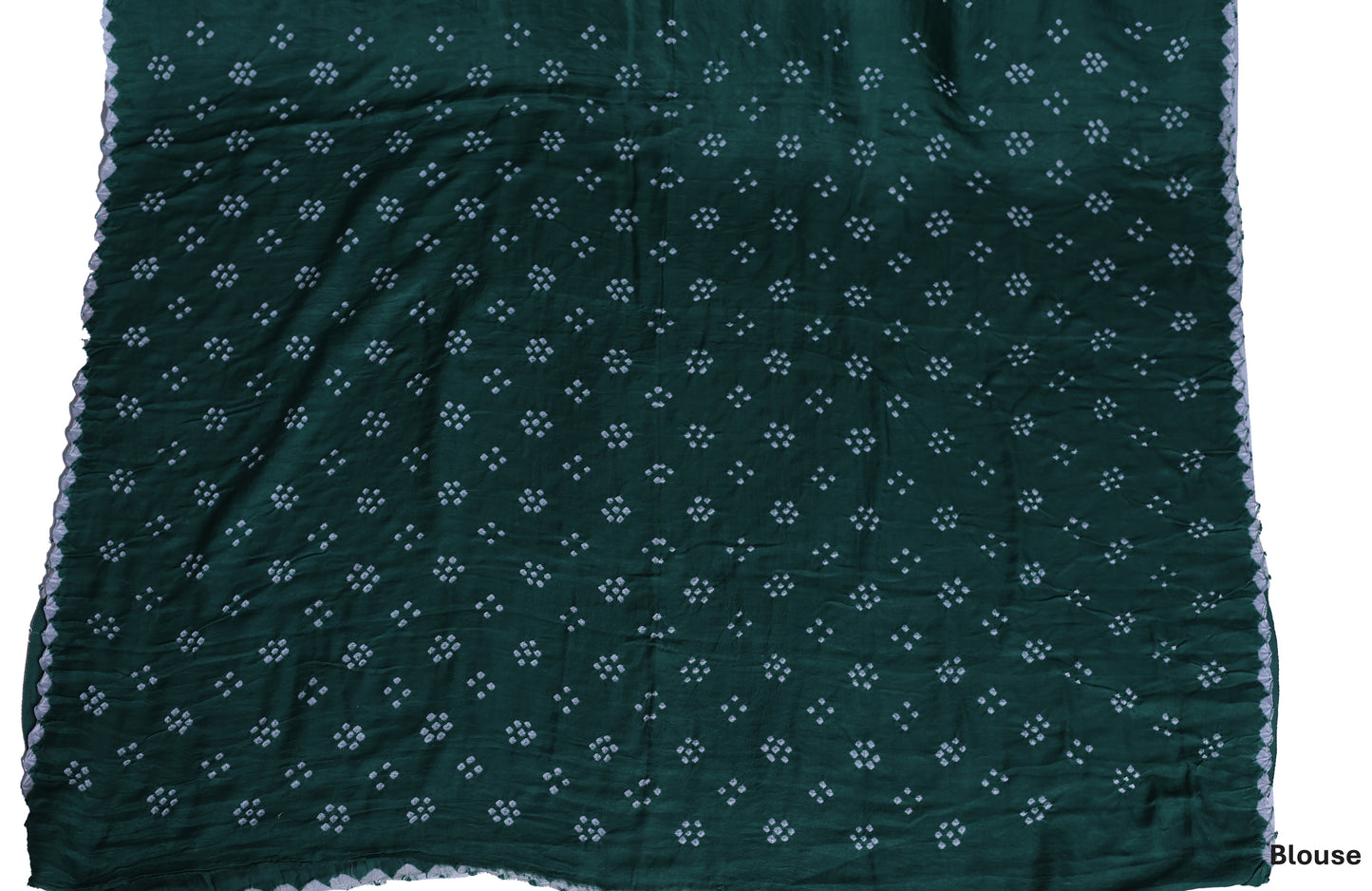 Ombre Green - Pure Gaji Silk Bandhni Saree