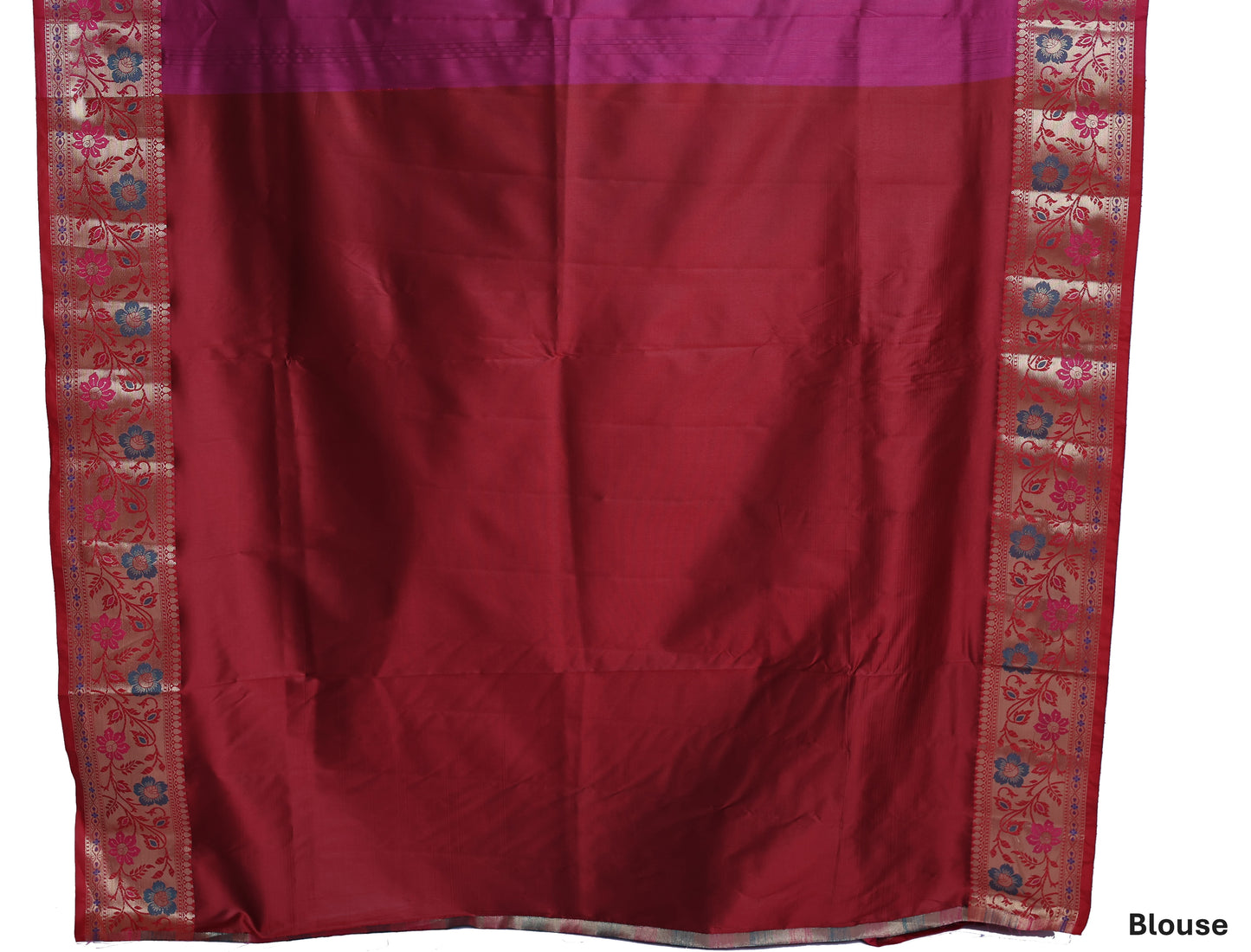 Gulaabi Katan Silk Saree