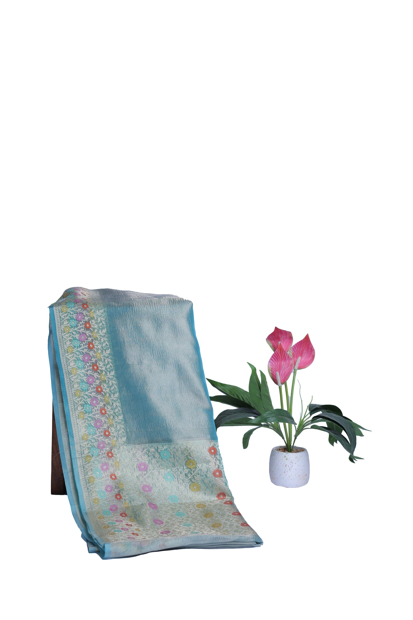 Crush Tissue Saree