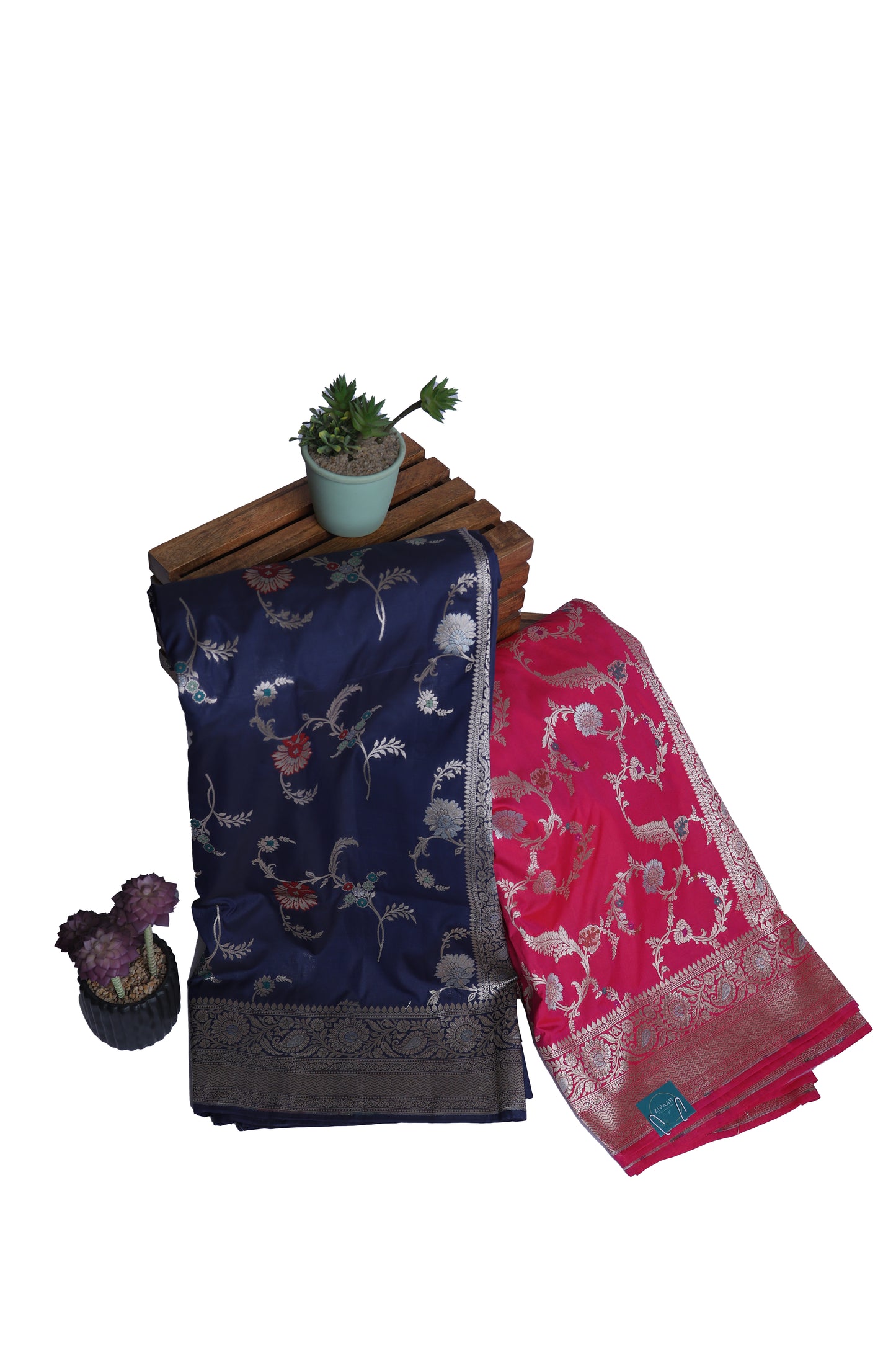 Gulab Phool - Pure Banarasi Katan Silk Saree