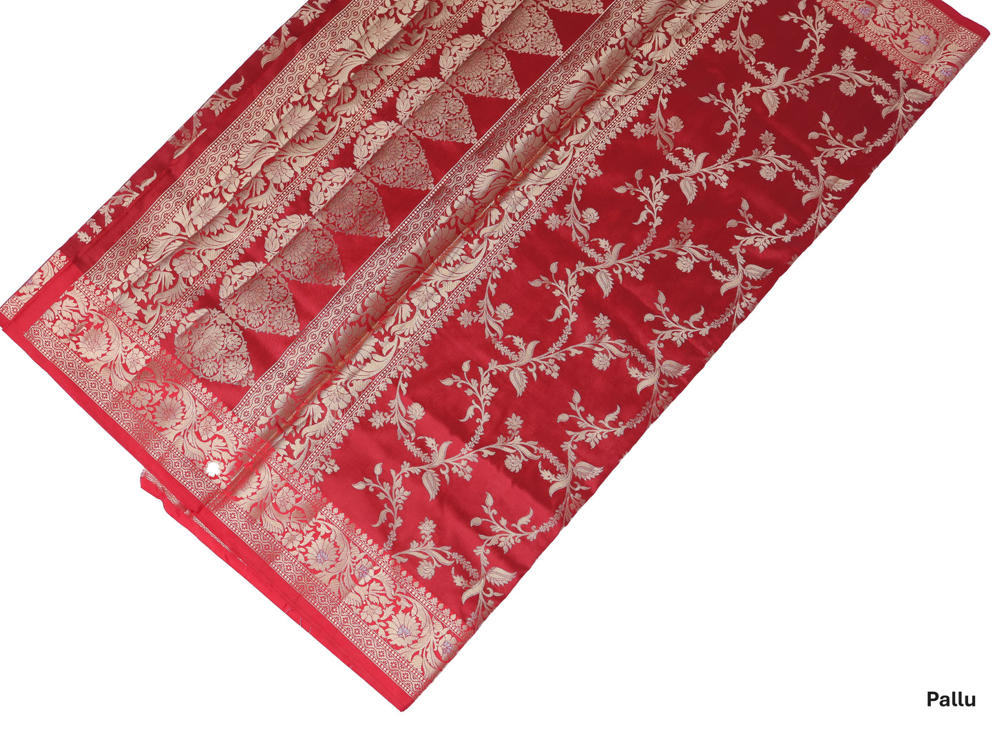 Laal Jaal Katan Silk Saree