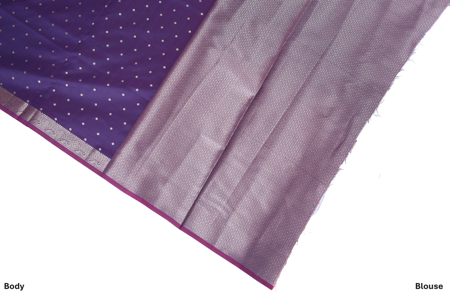Purple Tara Katan Silk Saree