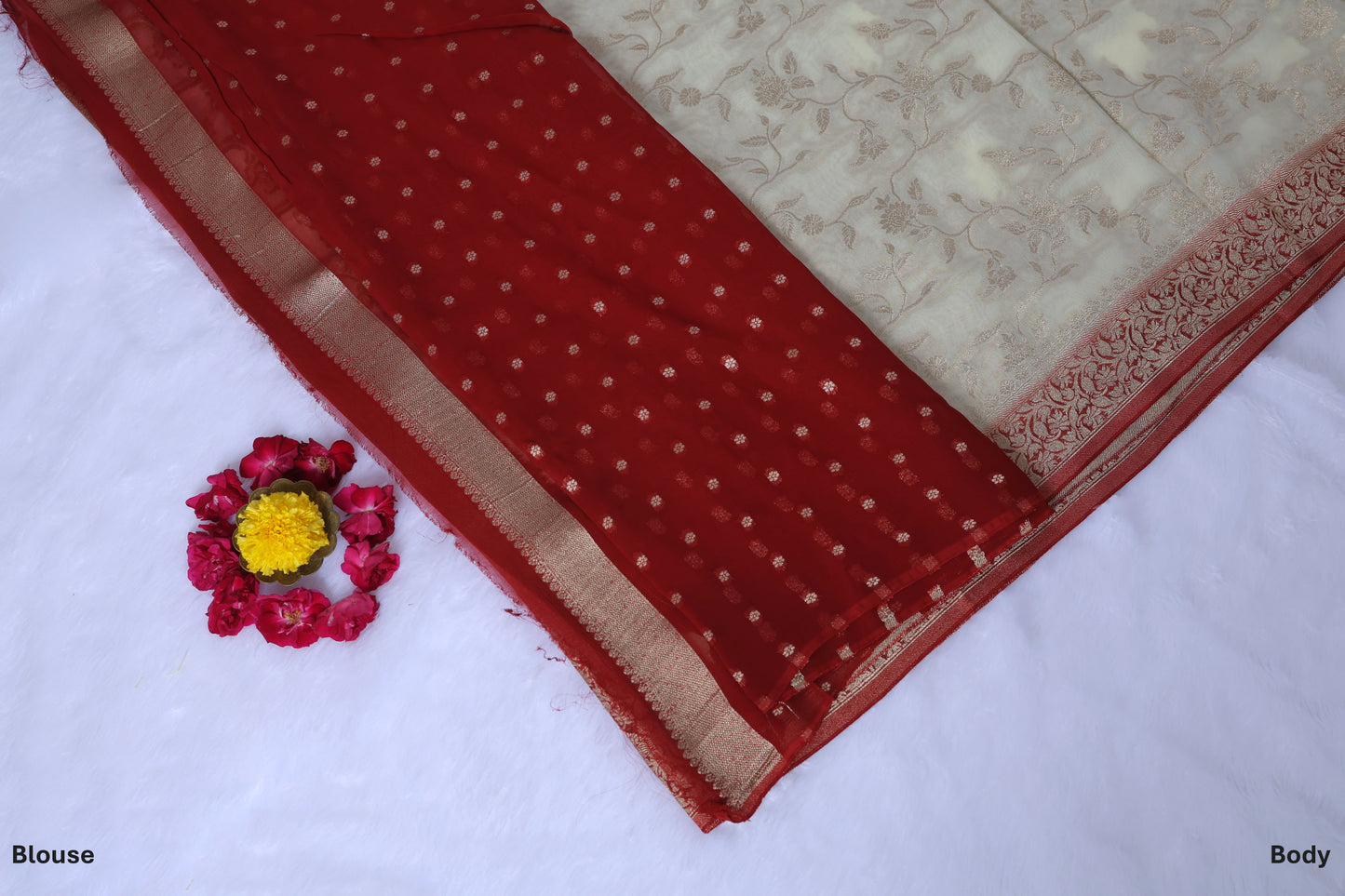 Pure Georgette Banarasi Saree