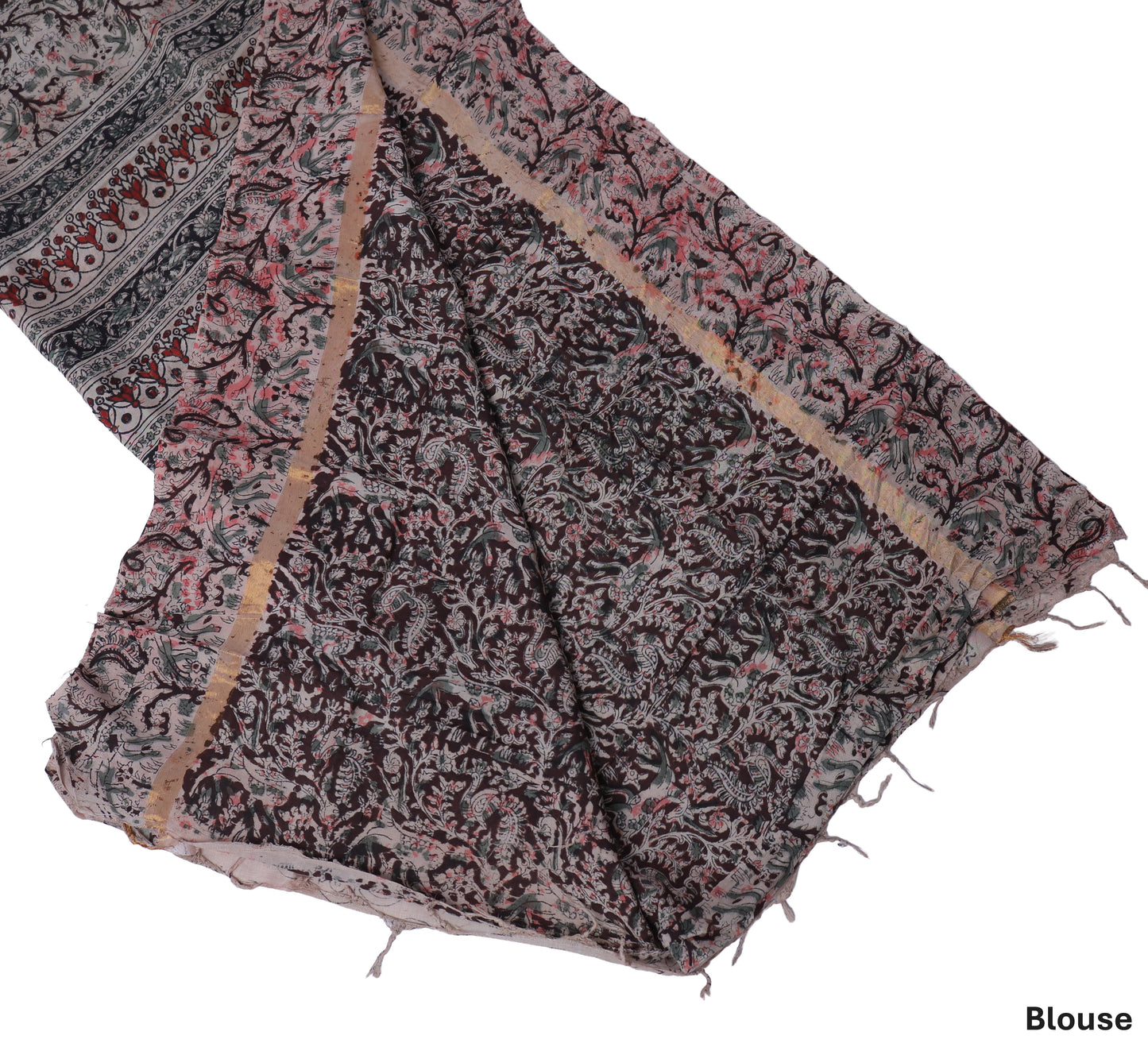 Maheshwari Silk Kalamkari Saree