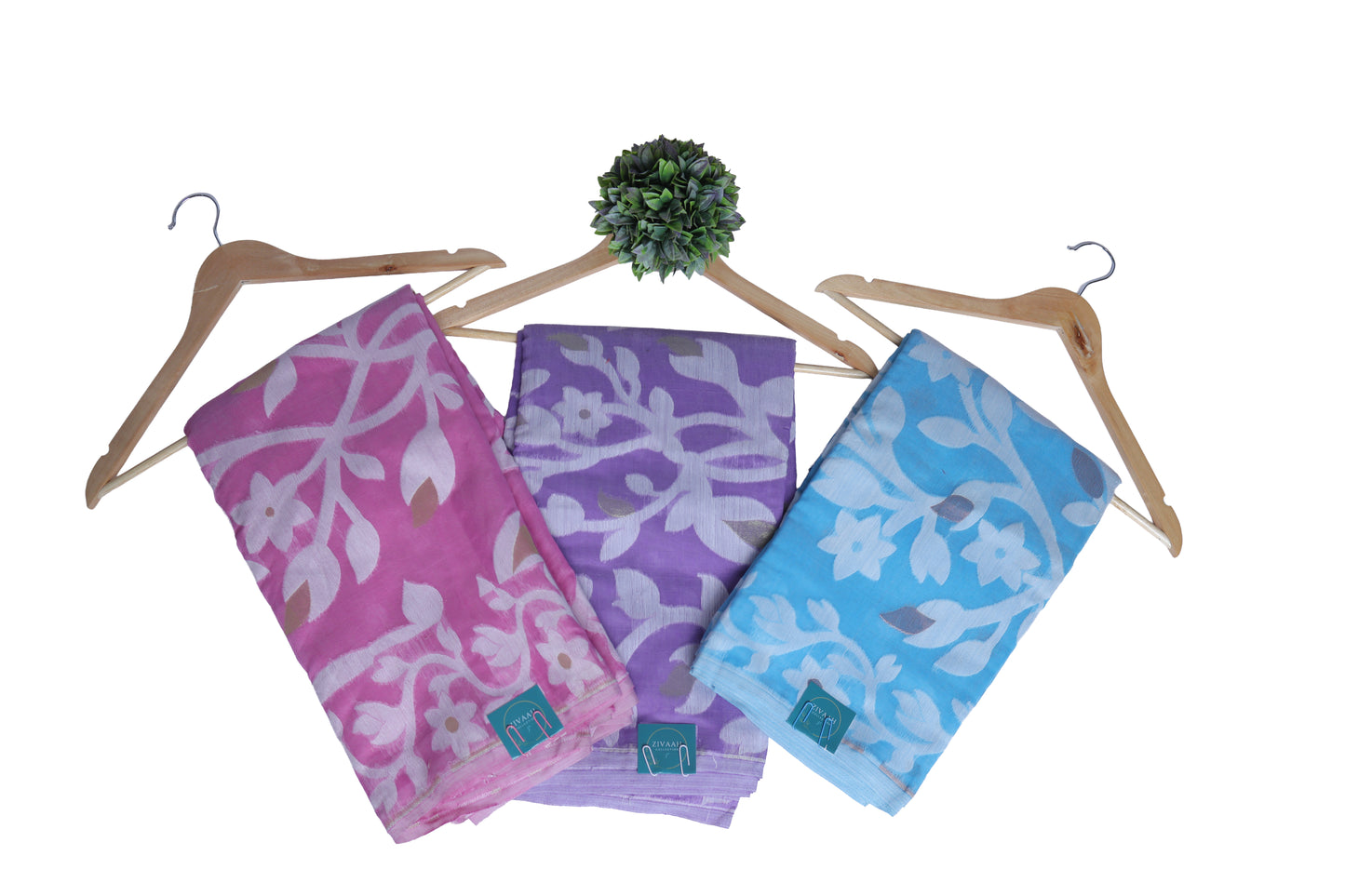 Cotton Jamdani Saree - Lilac