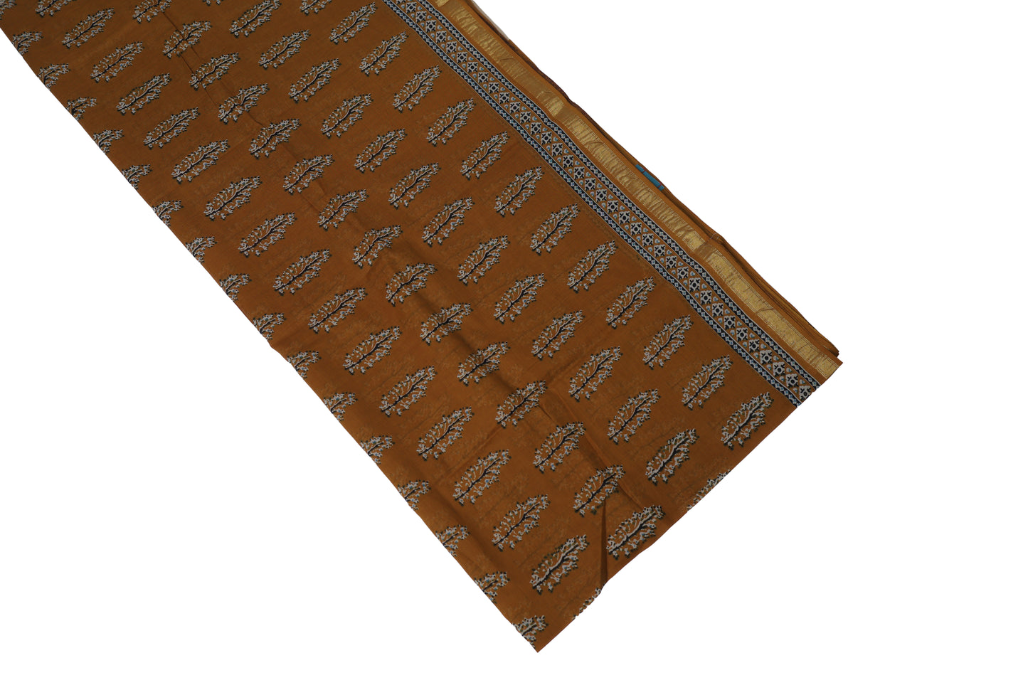 Chanderi Cotton Saree - Mustard Yellow
