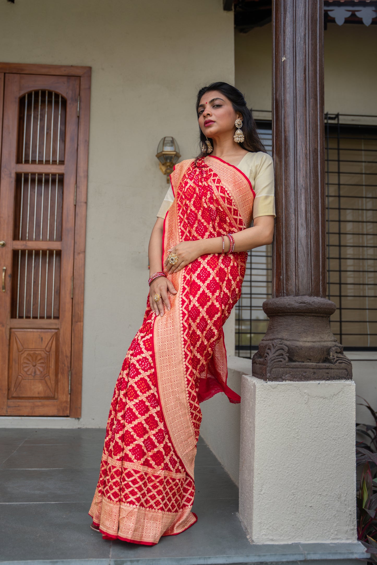 Rajsi Banshan - Banarasi Bandhni Saree
