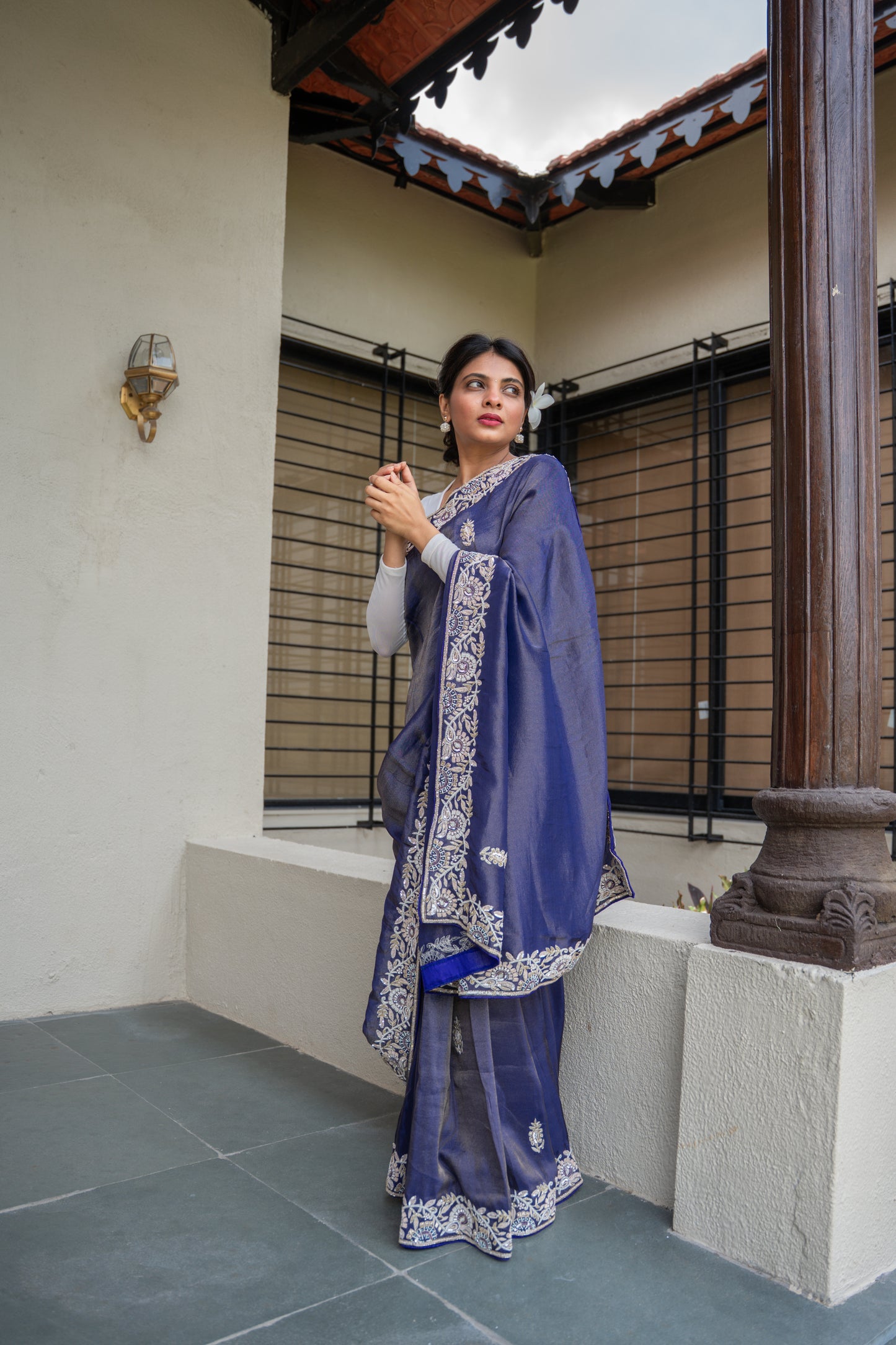 Noorjahaan - A royal purple dream lit with zari’s glow.