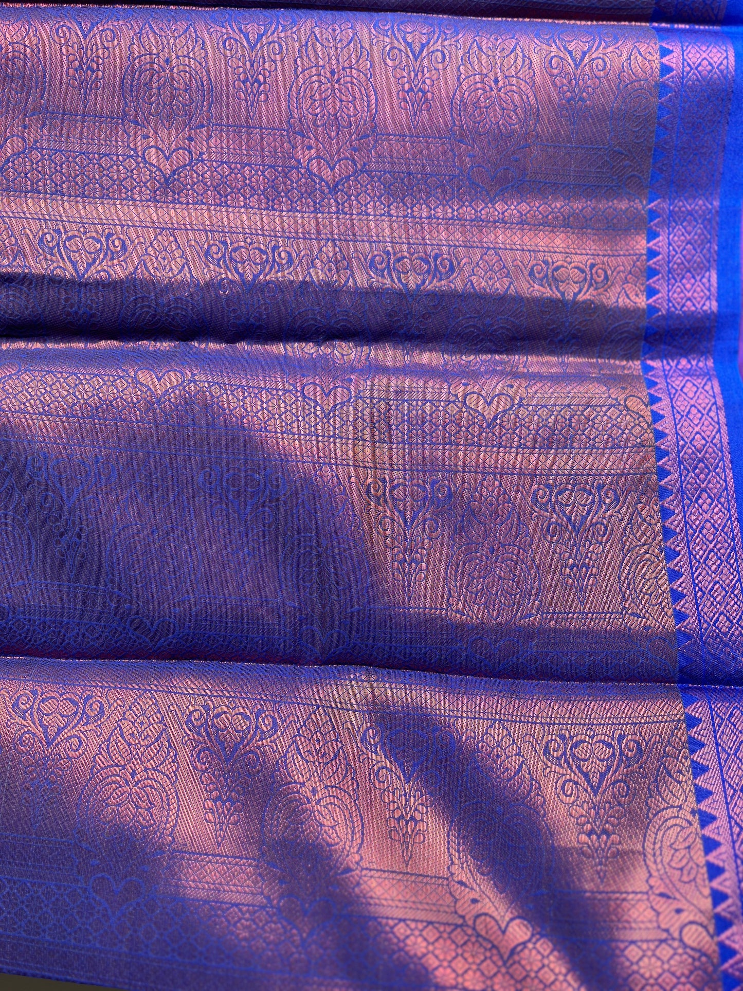 Surkh Sitara Semi Katan Silk Saree