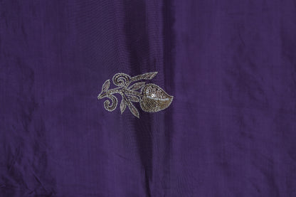 Zari-E-Zehra – Purple Glory in Handcrafted Zardosi