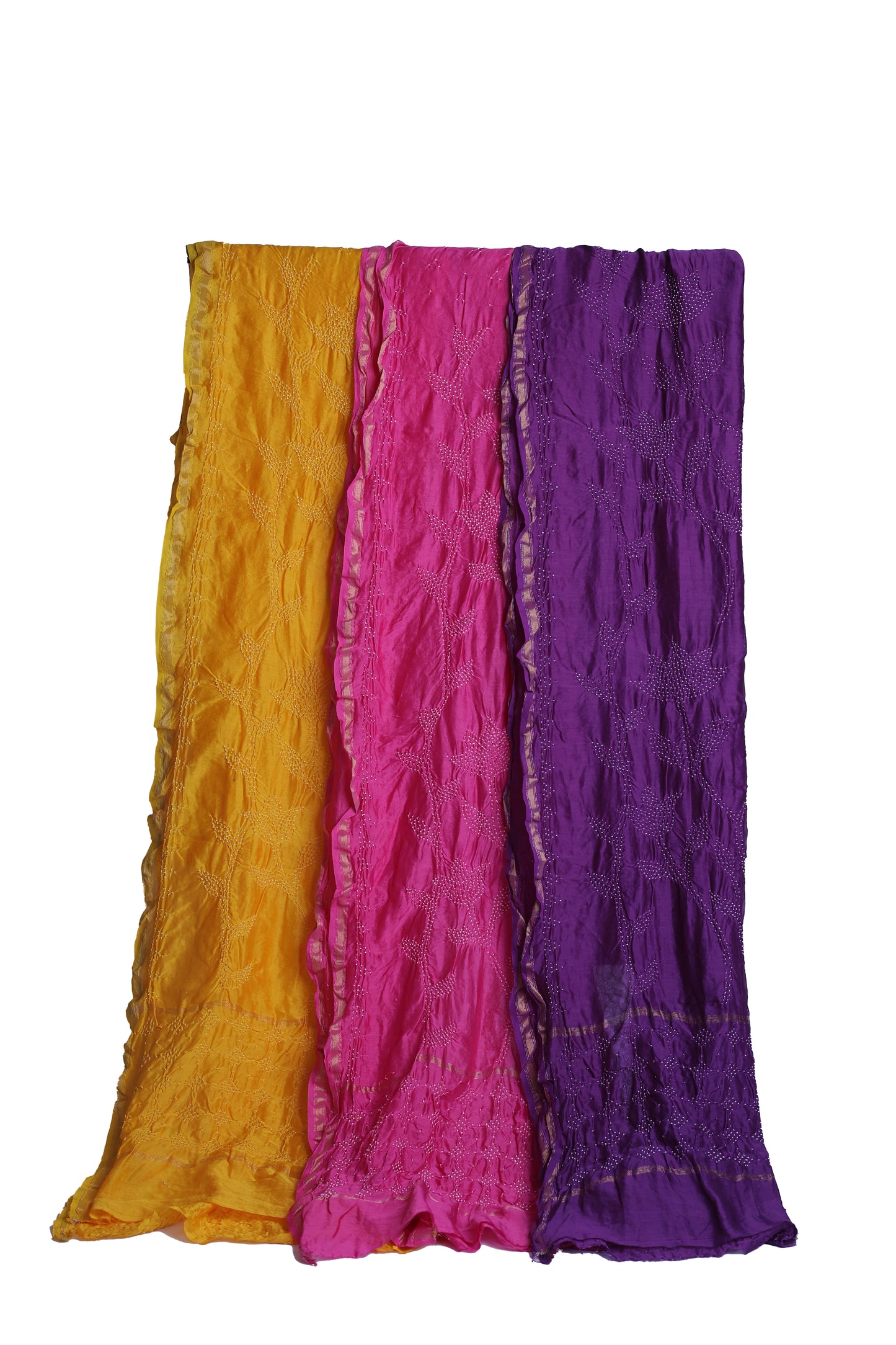 Chanderi Silk Bandhni Saree