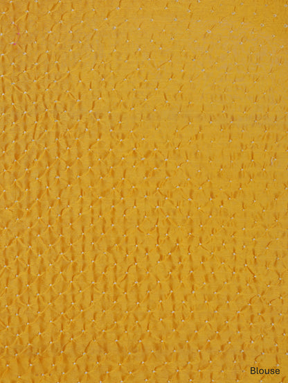 Chanderi Silk Bandhni Saree