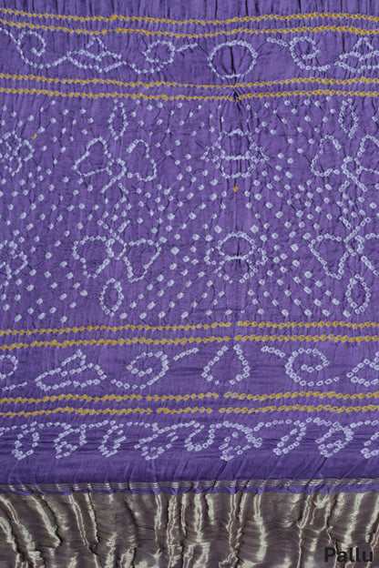 Pure Gaji Silk Bandhni