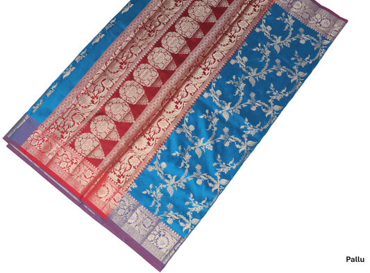 Neel Jaal Katan Silk Saree