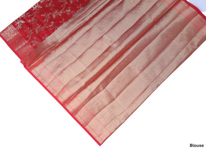 Laal Jaal Katan Silk Saree