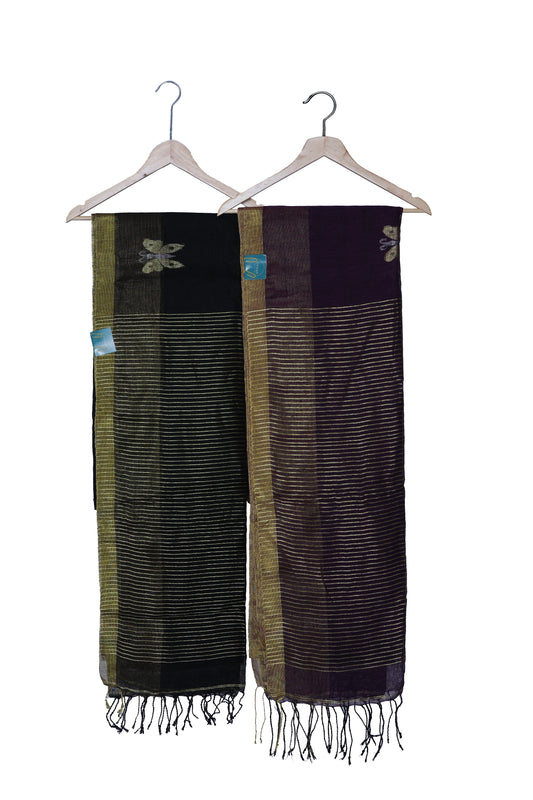 Pure Linen Saree