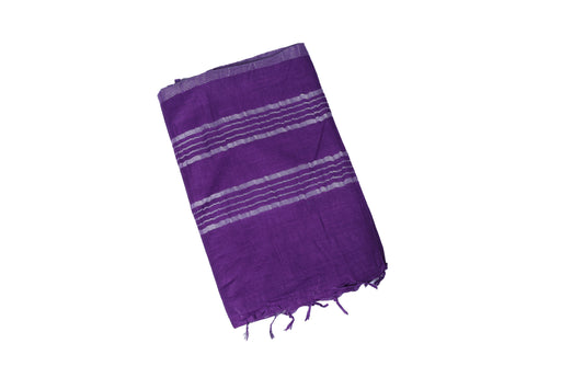 Plain Linen Saree