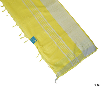 Plain Linen Saree