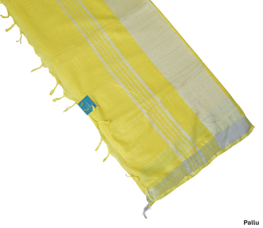 Plain Linen Saree