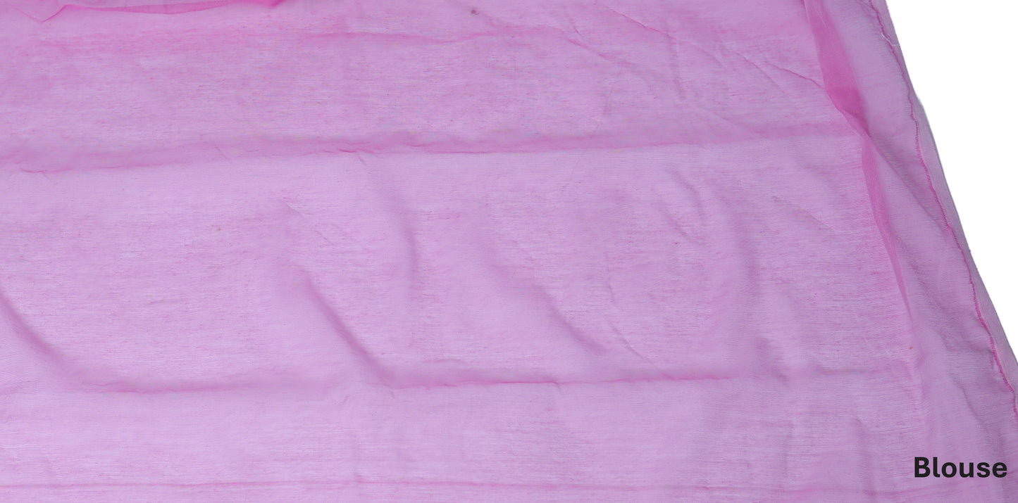 Jamdani Saree - Pink