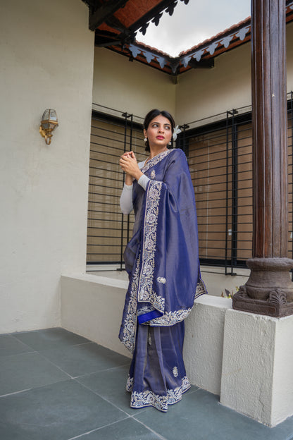 Noorjahaan - A royal purple dream lit with zari’s glow.
