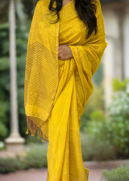 Linen Tissue Saree